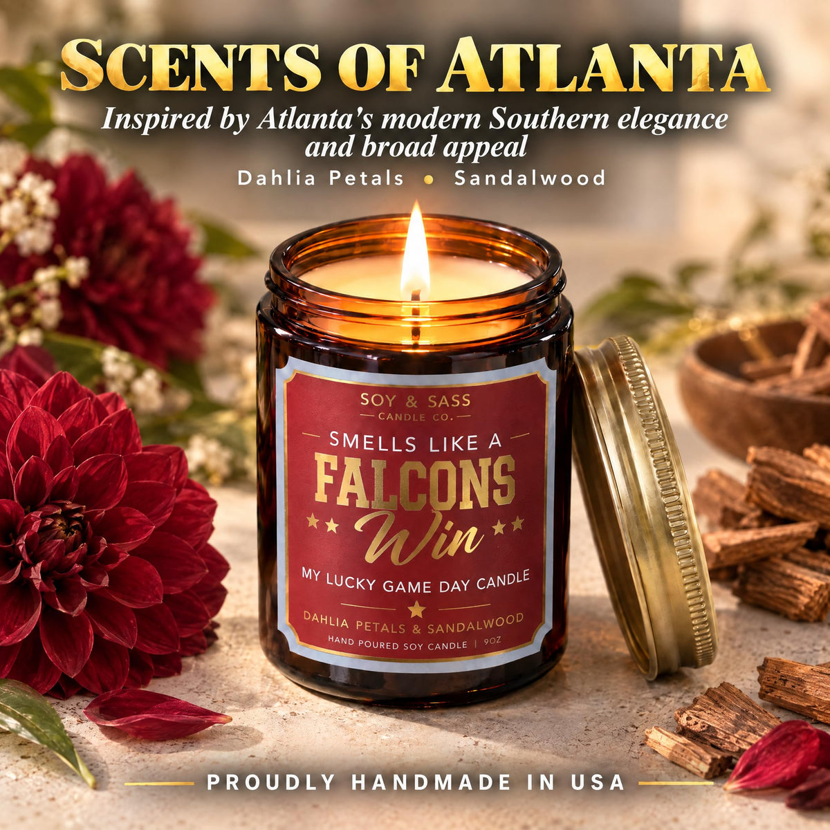 Vikings Gifts for Women / Men - Smells like a Vikings Win Candle, USA Made
