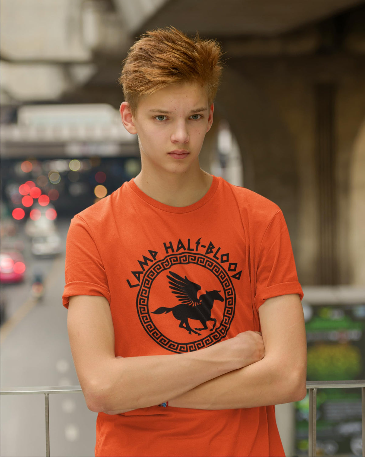 Youth Size Orange Camp Half Blood T-Shirt