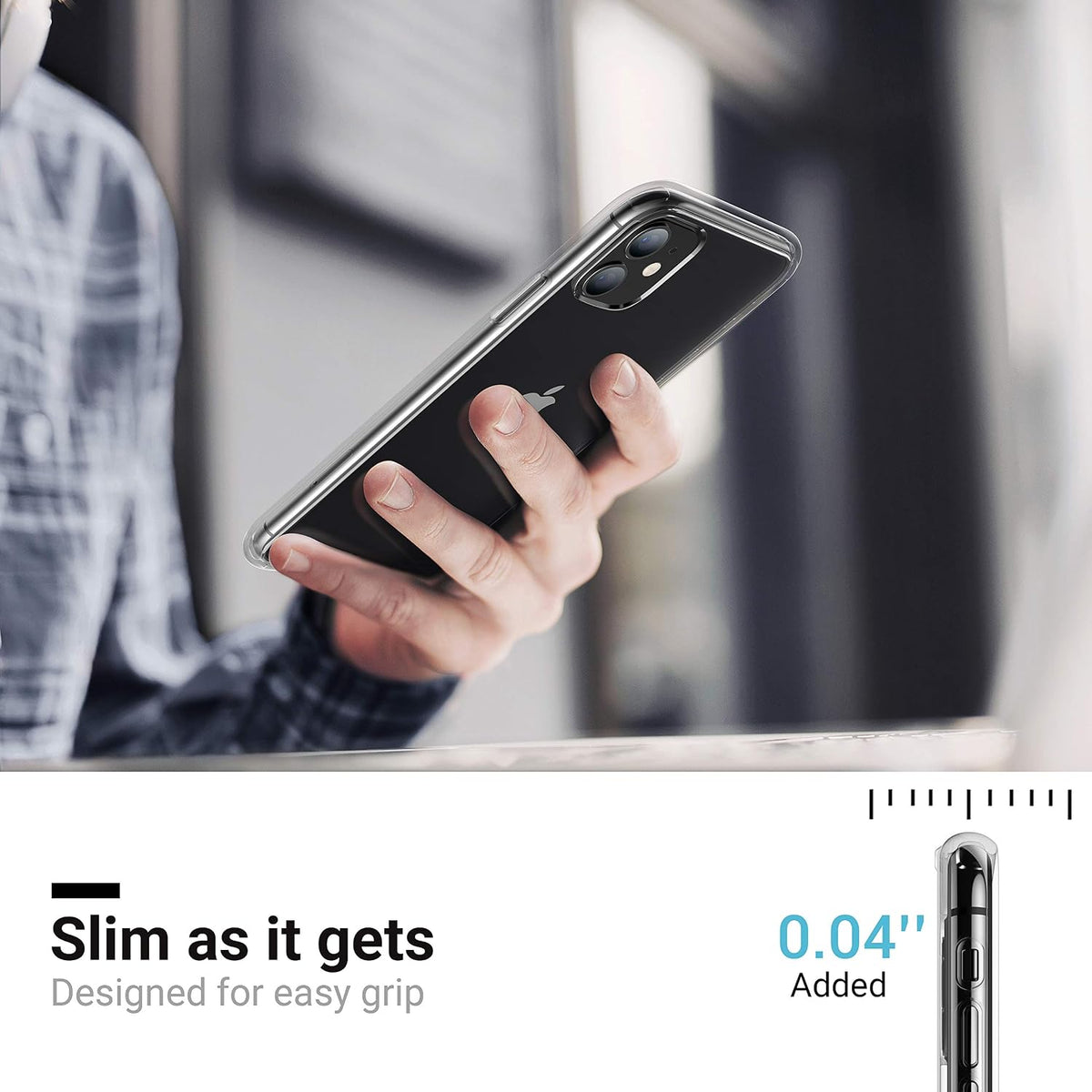 CASEKOO for iPhone Air Case, Crystal Clear, Patented Anti-Yellowing, Slim