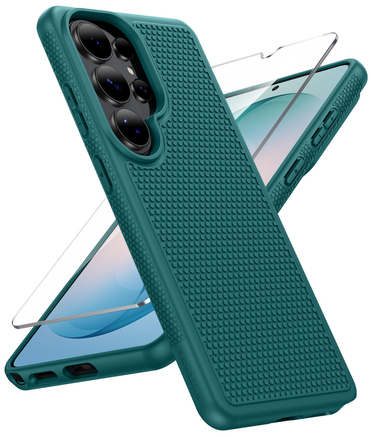 FNTCASE for Google Pixel 9a Case: Green Non Slip Textured