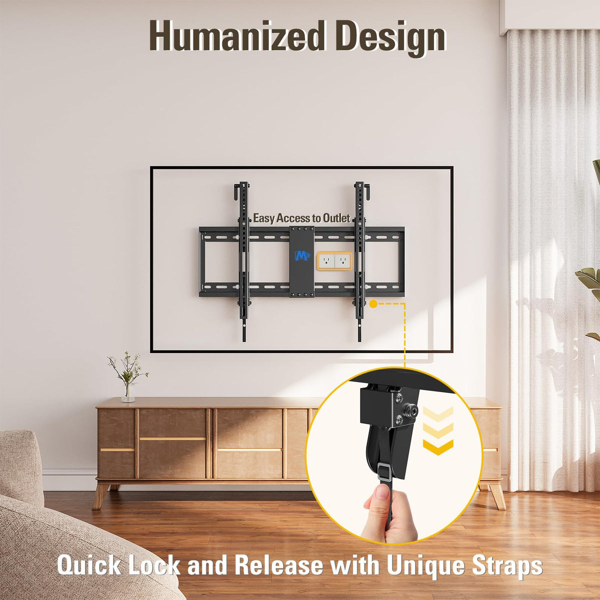 Mounting Dream TV Wall Mount for 42-86 Inch TVs, Tilting TV Mount Bracket