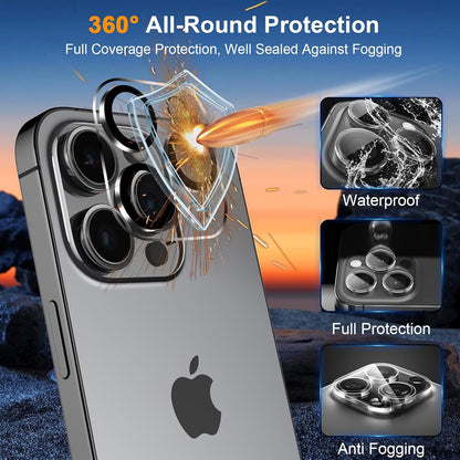 SIBEITU 3+3 Pack Screen Protector + Camera Lens Protector for iPhone 14 Pro