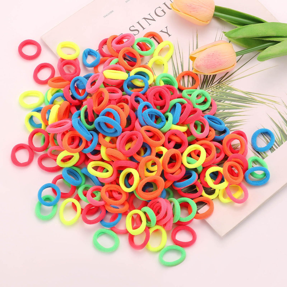 200 Pack Hair Ties BEoffer Baby Toddlers Girls Elastics Hair Band No Damage