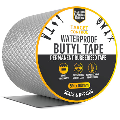 Waterproof Tape for Leaks 5M x 55mm Butyl Pipe Repair Tape