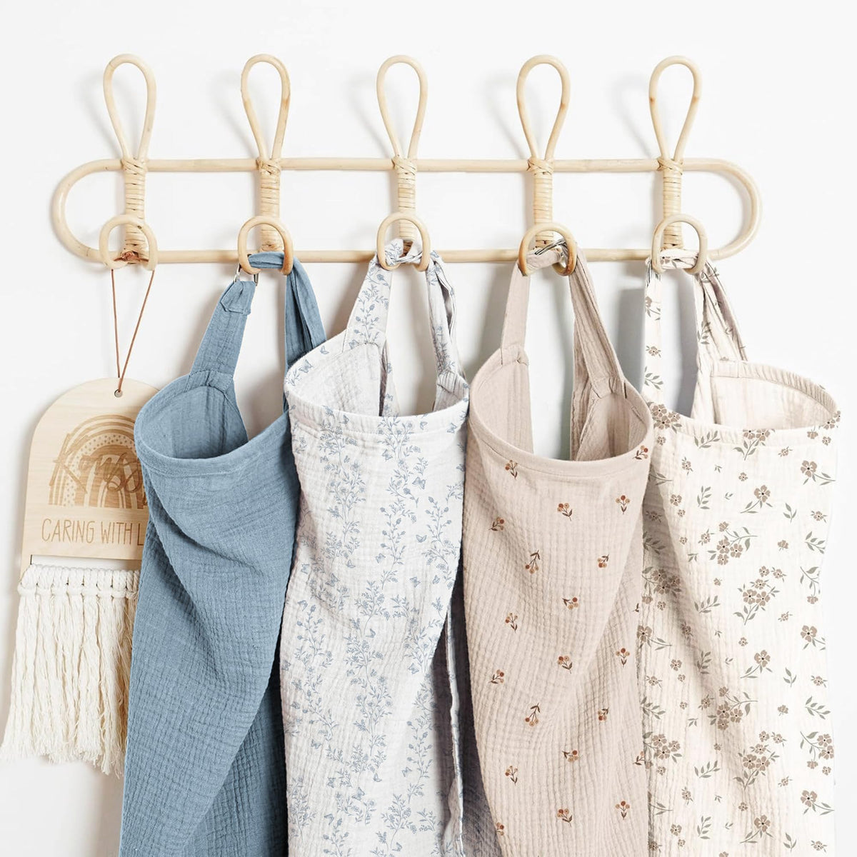 Konssy Muslin Nursing Cover Up for Breastfeeding with Rigid Hoop
