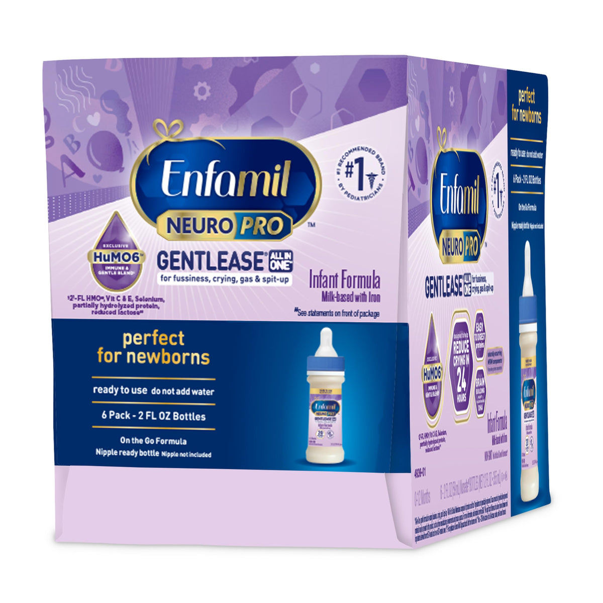 Enfamil NeuroPro Gentlease Ready-to-Feed Baby Formula, 2 Fl Oz, 24 CT