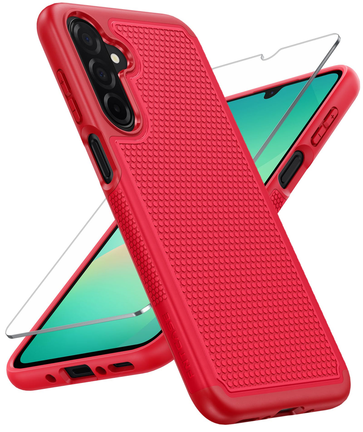 FNTCASE for Google Pixel 9a Case: Green Non Slip Textured
