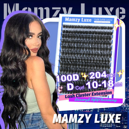 Lash Clusters Wispy 60D Eyelash Clusters 10-18mm Fluff Cluster Eyelash Extensions D Curl No Plastic Feel Individual Lashes Extension 240 Pcs Versatile False Eyelashes Clusters