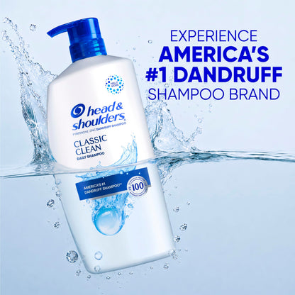 Head and Shoulders Classic Clean Anti-Dandruff 2 in 1 Paraben Free Shampoo and Conditioner, 32.1 fl oz