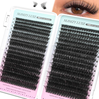 Lash Clusters Wispy 60D Eyelash Clusters 10-18mm Fluff Cluster Eyelash Extensions D Curl No Plastic Feel Individual Lashes Extension 240 Pcs Versatile False Eyelashes Clusters