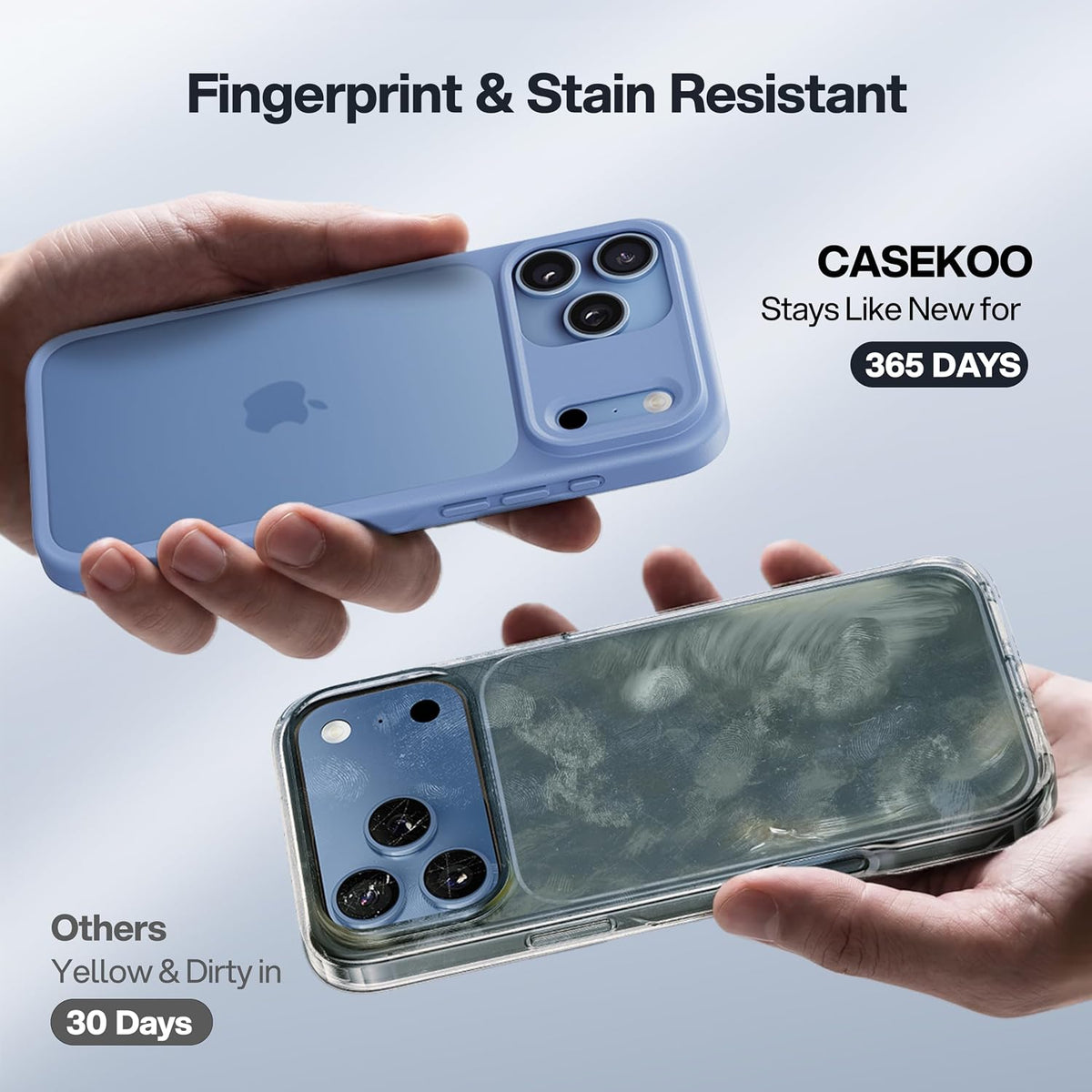 CASEKOO for iPhone Air Case, Crystal Clear, Patented Anti-Yellowing, Slim