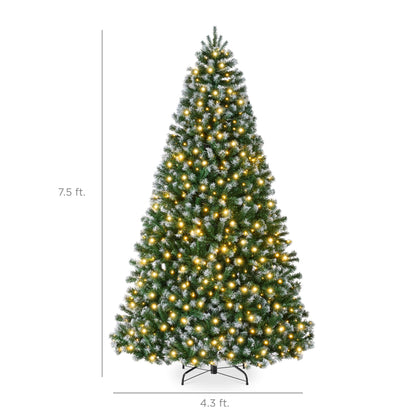 Best Choice Products 6ft Artificial Christmas Tree with LED Twinkling Lights, Pre-Lit Spruce Realistic Holiday Xmas Décor, 250 Lights, 798 Tips