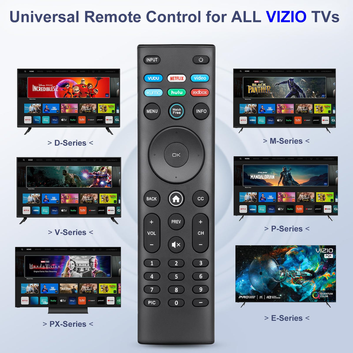 Replacement for Samsung TV Remote, for All 2018-2024 Samsung Remote Control for Smart TV with Voice Control. No Solarcell. 2-Year Warranty.