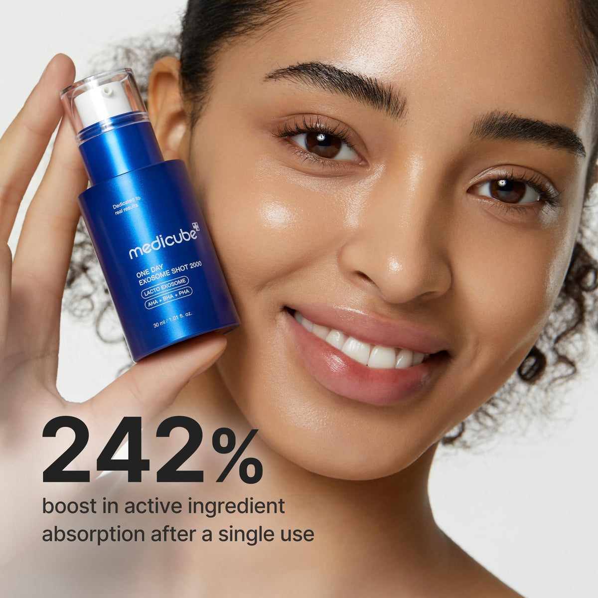 medicube Exosome Shot Zero 2,000 PPM Spicule Facial Serum For Pores & Sebum