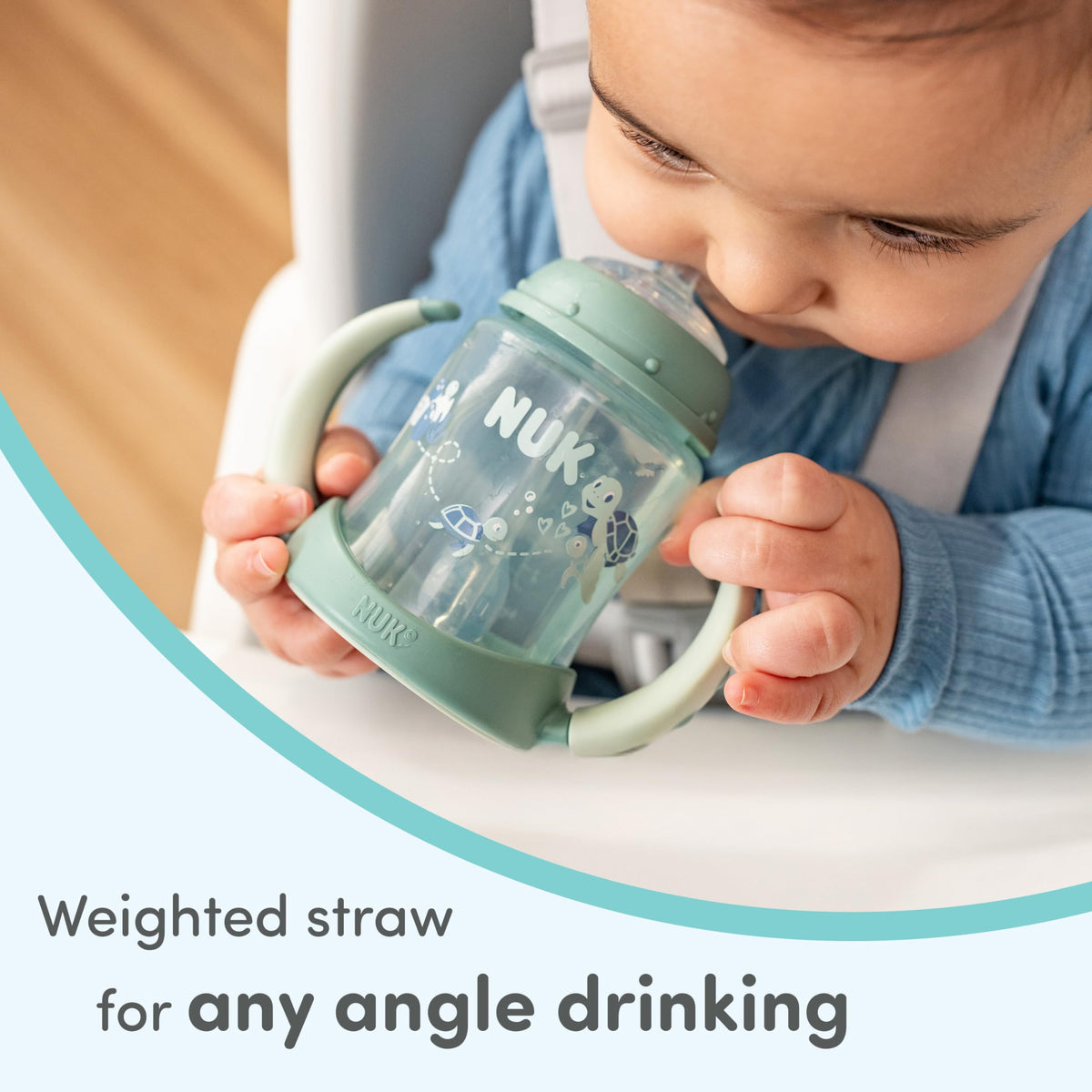 NUK Learner Straw Cup, 10oz, 2-Pack, Amazon Exclusive Timeless