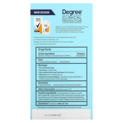 Degree Advanced Protection Antiperspirant Deodorant Vanilla & Jasmine 2.6oz