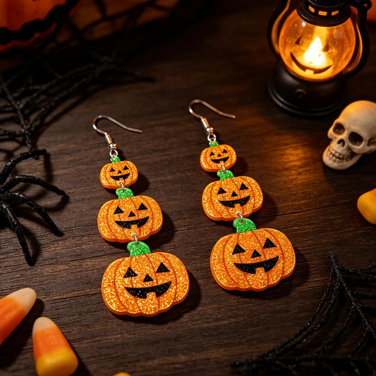 Hocus Pocus Earrings for Women Spooky Witch Halloween Pumpkin Earrings Halloween Accessories Witch Jewelry