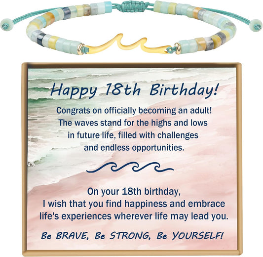 13th 16th 18th 40th 50th 60th Birthday Gifts Wave Birthday Bracelet