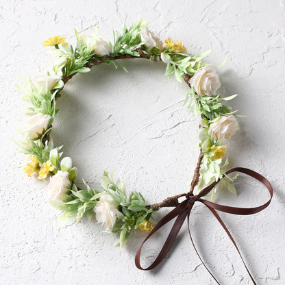 Pink Bohemian Flower Crown, Fairy Babys Breath Flower Headband