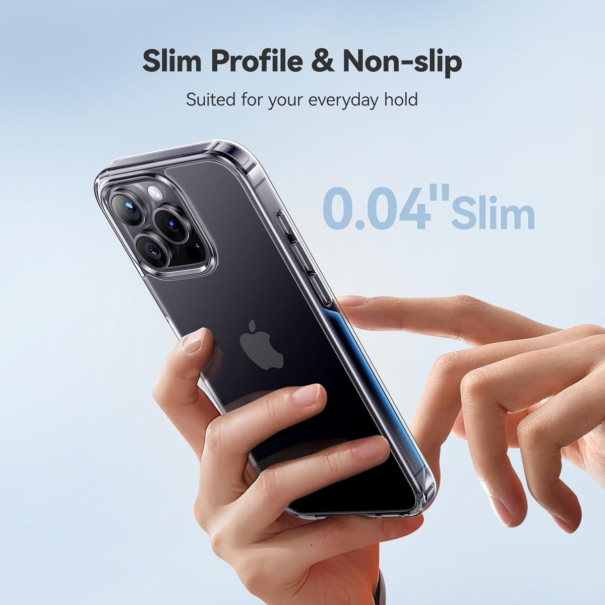 CASEKOO for iPhone Air Case, Crystal Clear, Patented Anti-Yellowing, Slim