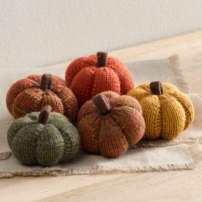 Mini Knit Pumpkins Set of 5, Fall Décor (Autumn Set)