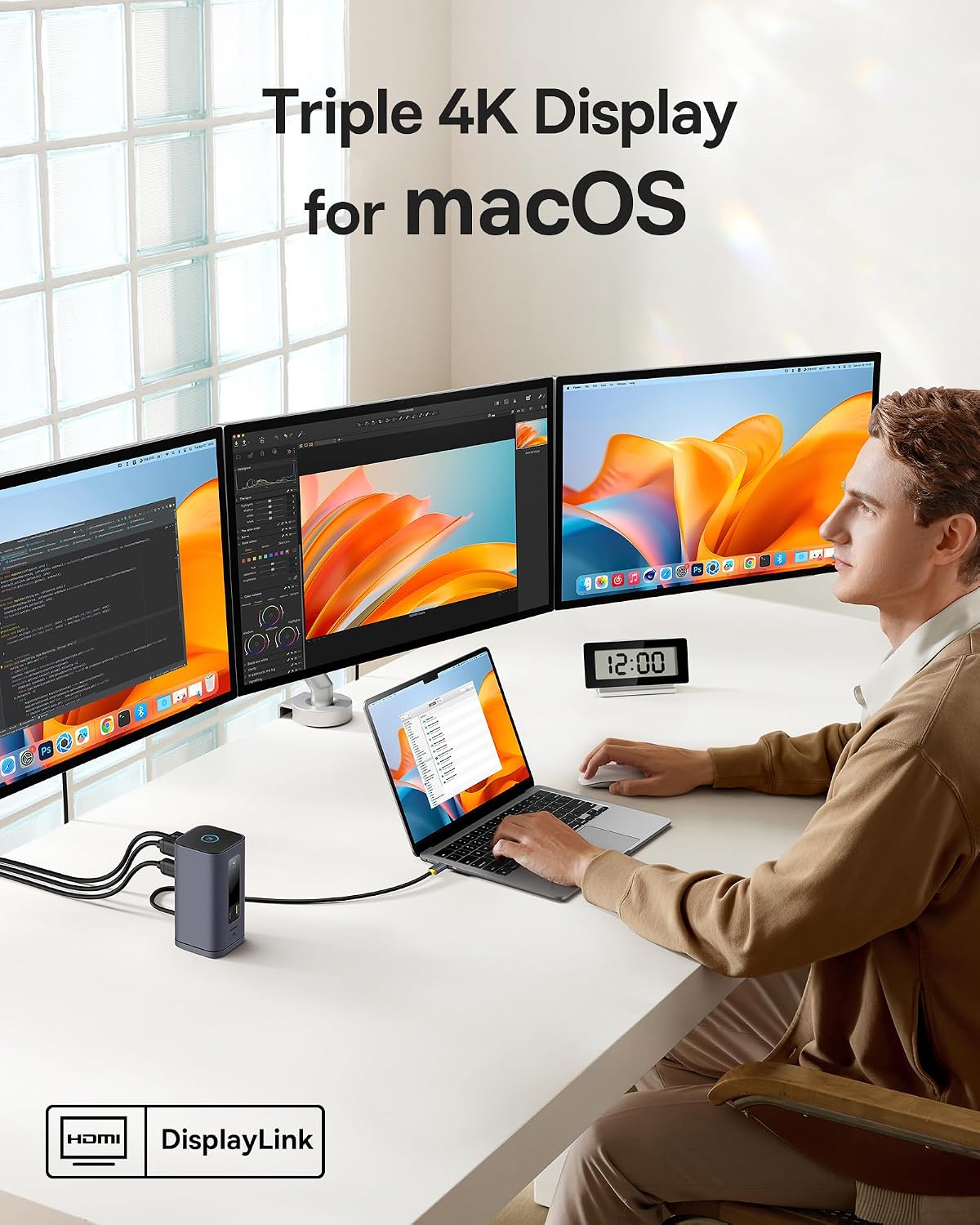 Baseus SpaceMate(MAC) Docking Station and Baseus 100W USB C Charger Block