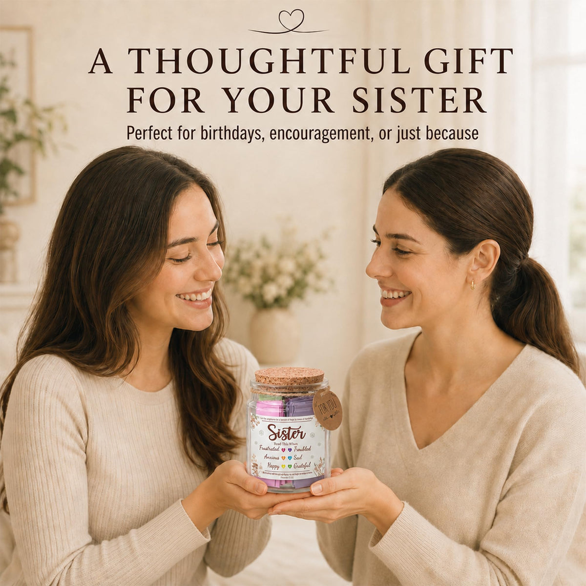 Read This When Bible Verses Jar – Birthday Gifts for Women, Christian Gifts, Christmas Gift for Women, Gift for Mom from Daughter