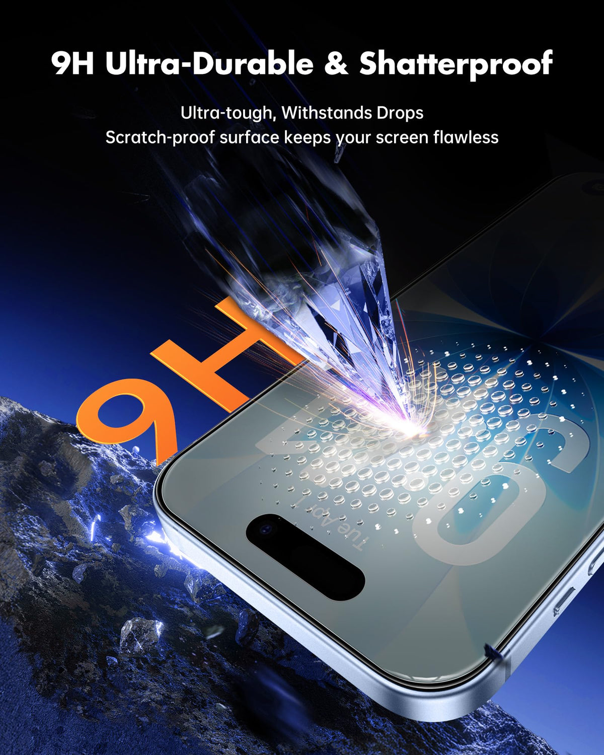 UNBREAKcable Privacy Screen Protector for iPhone 16 Pro, 2-Pack