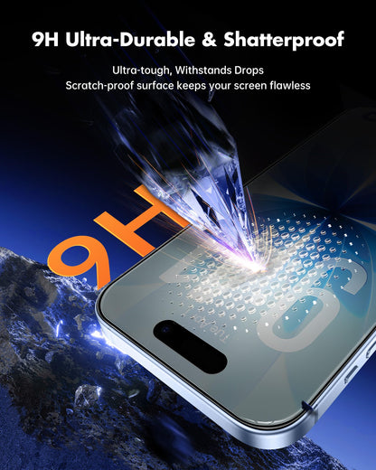 UNBREAKcable Privacy Screen Protector for iPhone 16 Pro, 2-Pack
