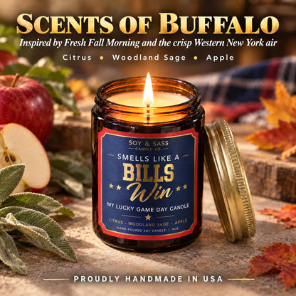 Vikings Gifts for Women / Men - Smells like a Vikings Win Candle, USA Made
