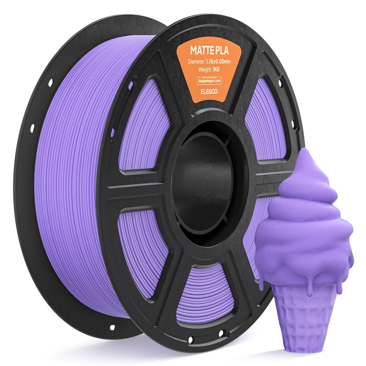 ELEGOO Matte PLA 3D Printer Filament 1.75mm Navy Blue 1KG