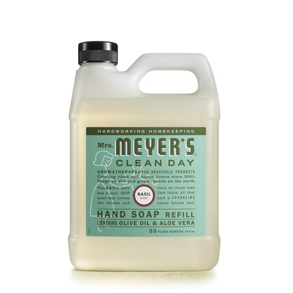 MRS. MEYER'S CLEAN DAY Hand Soap Refill, Lemon Verbena Scent, 33 Fl Oz Bottle