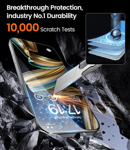 EZ-GLAZ-4 Pack for iPhone 17 Pro Max Privacy Screen Protector (6.9")