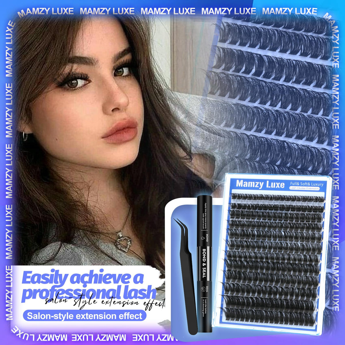 Lash Clusters Wispy 60D Eyelash Clusters 10-18mm Fluff Cluster Eyelash Extensions D Curl No Plastic Feel Individual Lashes Extension 240 Pcs Versatile False Eyelashes Clusters