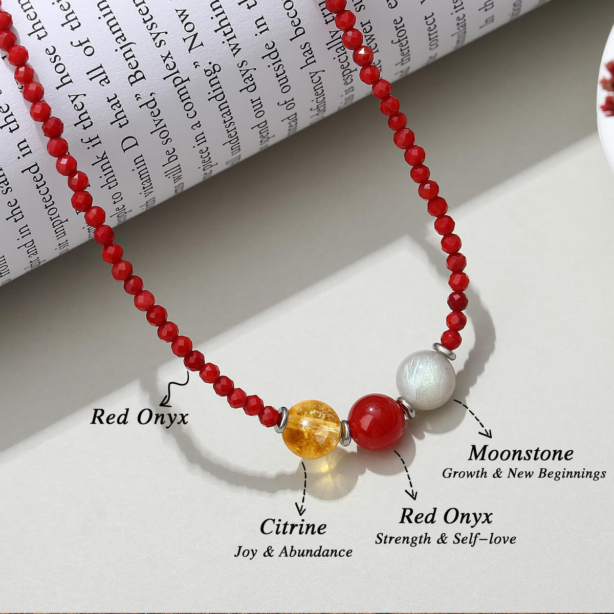 Healing Crystal Beaded Necklaces for Women Christmas Gift