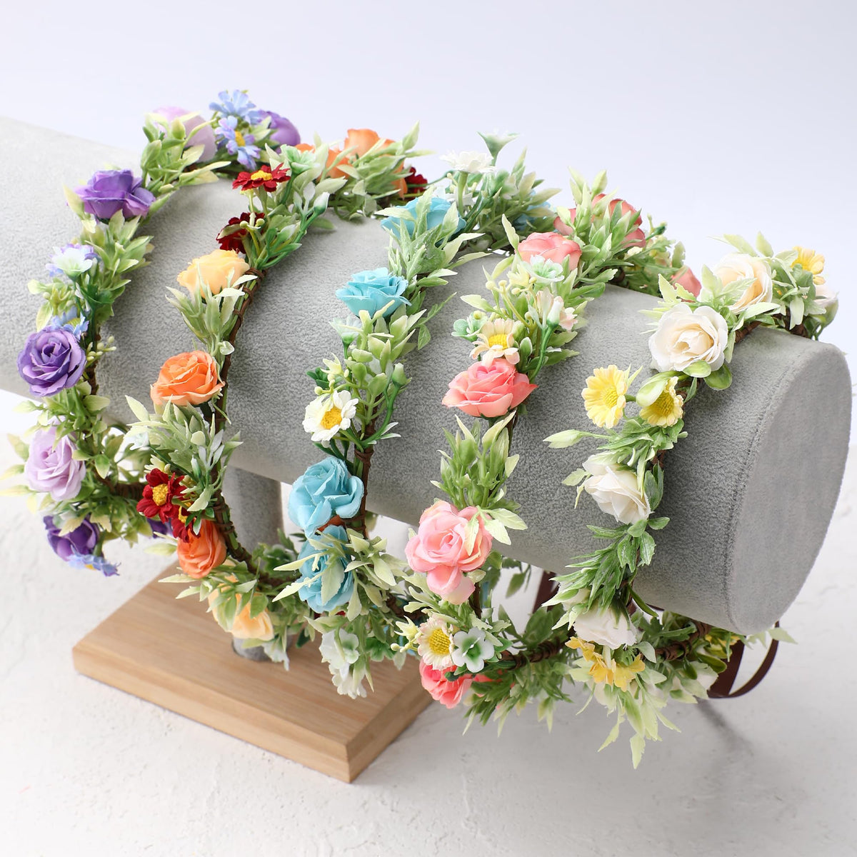Pink Bohemian Flower Crown, Fairy Babys Breath Flower Headband