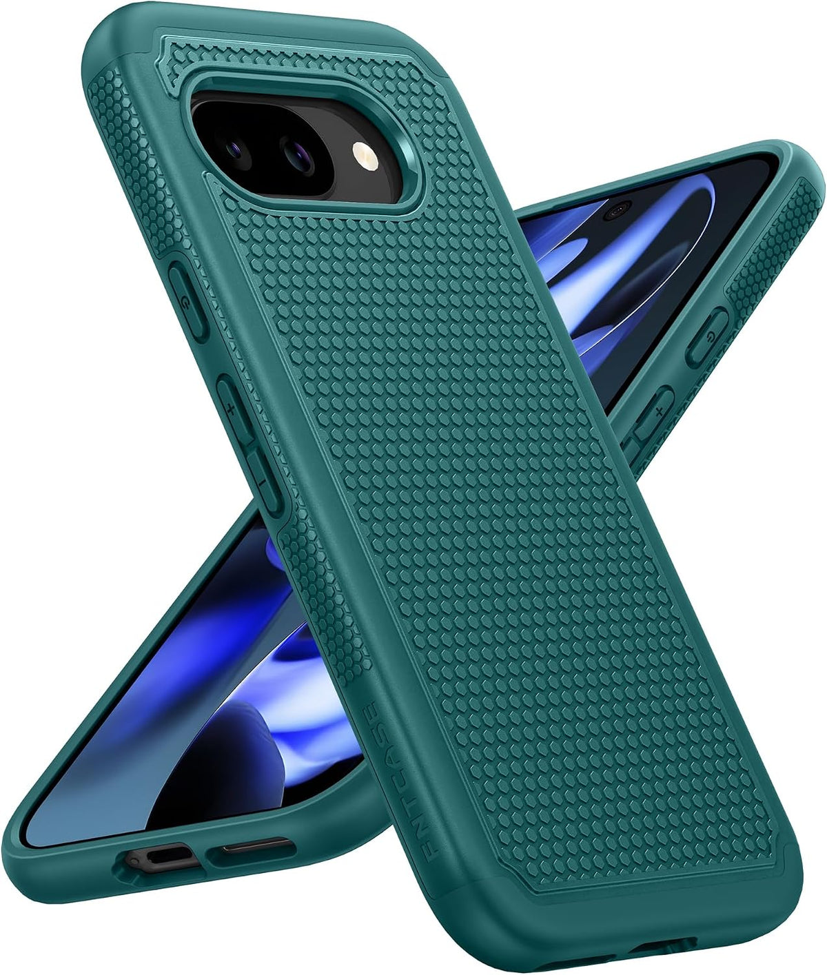FNTCASE for Google Pixel 9a Case: Green Non Slip Textured