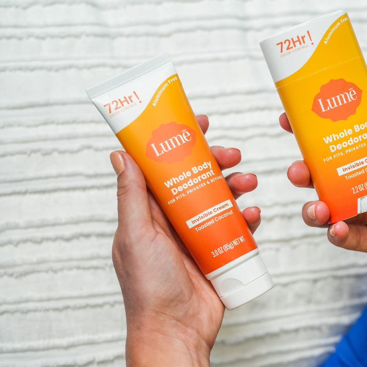 Lume Whole Body Deodorant - Cream Tube - 3 oz, 2 pk (Soft Powder)