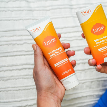Lume Whole Body Deodorant - Cream Tube - 3 oz, 2 pk (Soft Powder)