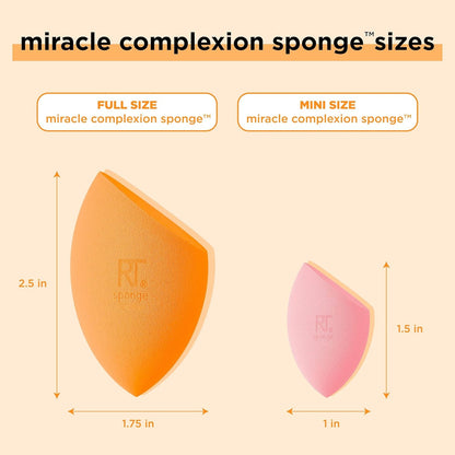 Real Techniques Mini Miracle Complexion Sponge for Makeup, 4 Count