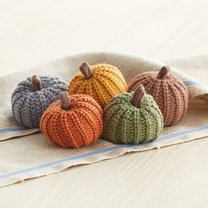 Mini Knit Pumpkins Set of 5, Fall Décor (Autumn Set)