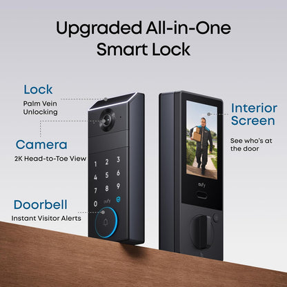 eufy Security Video Smart Lock FamiLock S3 Max with Palm Vein Recognition