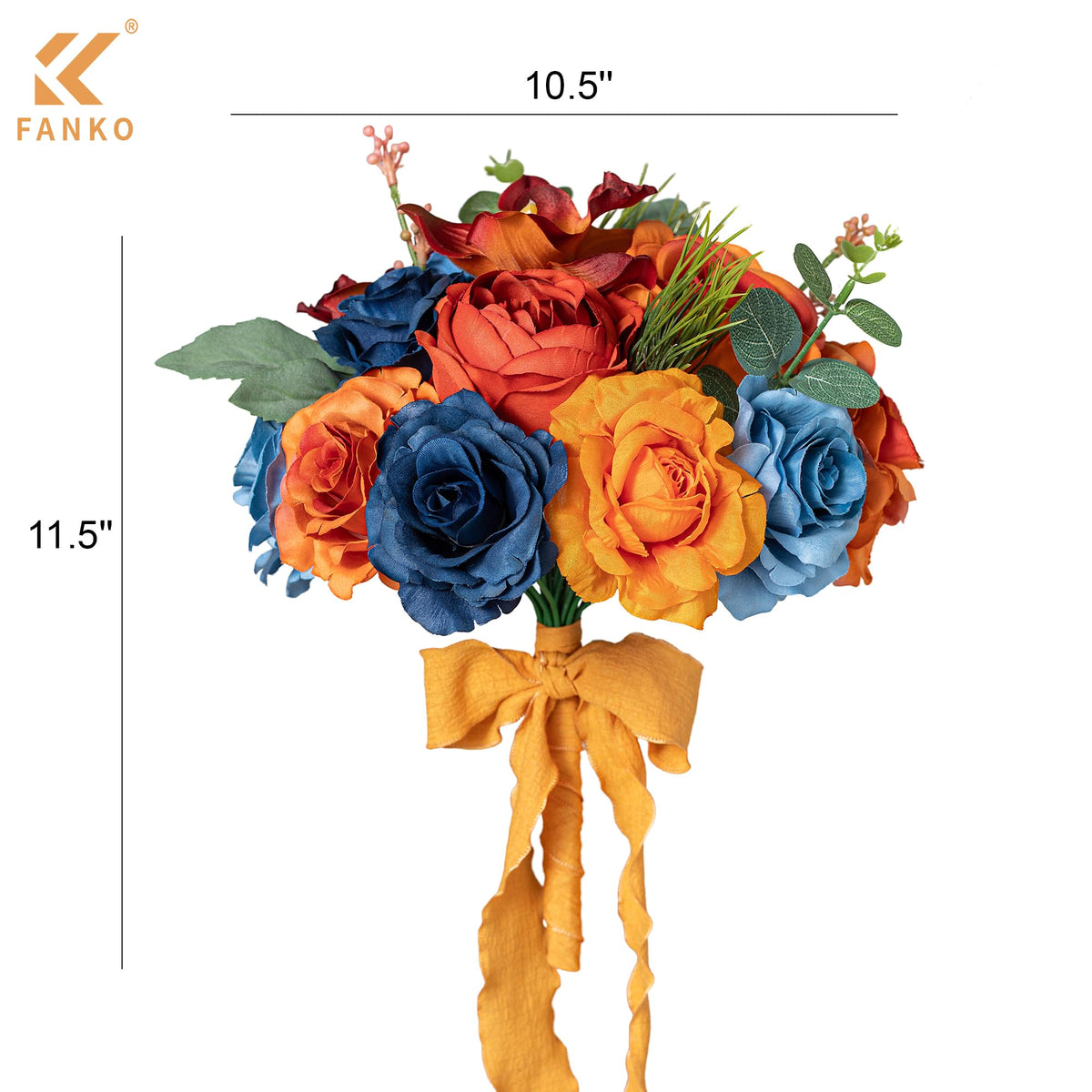 Fall Artificial Flowers DIY Bouquet Combo Faux Rose for Home Decor