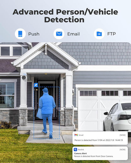 REOLINK 5MP PoE Security Camera RLC-510A, 100ft IR Night Vision