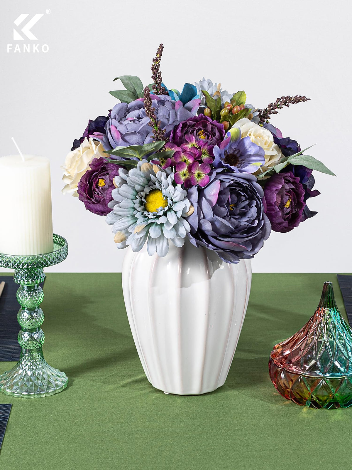 Fall Artificial Flowers DIY Bouquet Combo Faux Rose for Home Decor