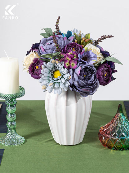 Fall Artificial Flowers DIY Bouquet Combo Faux Rose for Home Decor