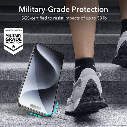 ESR 3 Pack for iPhone 17/iPhone 16 Pro Screen Protector, Align Frame