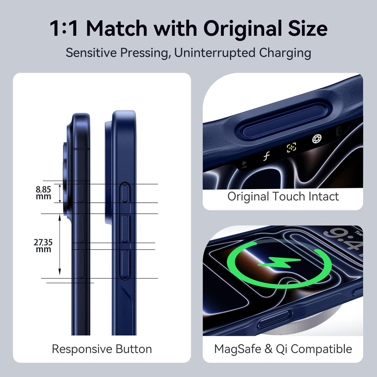 CASEKOO for iPhone Air Case, Crystal Clear, Patented Anti-Yellowing, Slim