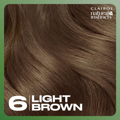 Clairol Natural Instincts Demi-Permanent Hair Dye, 4 Dark Brown | 1 Pack