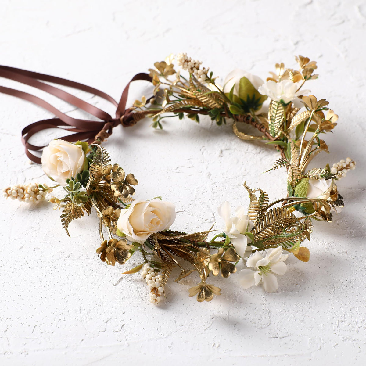 Pink Bohemian Flower Crown, Fairy Babys Breath Flower Headband